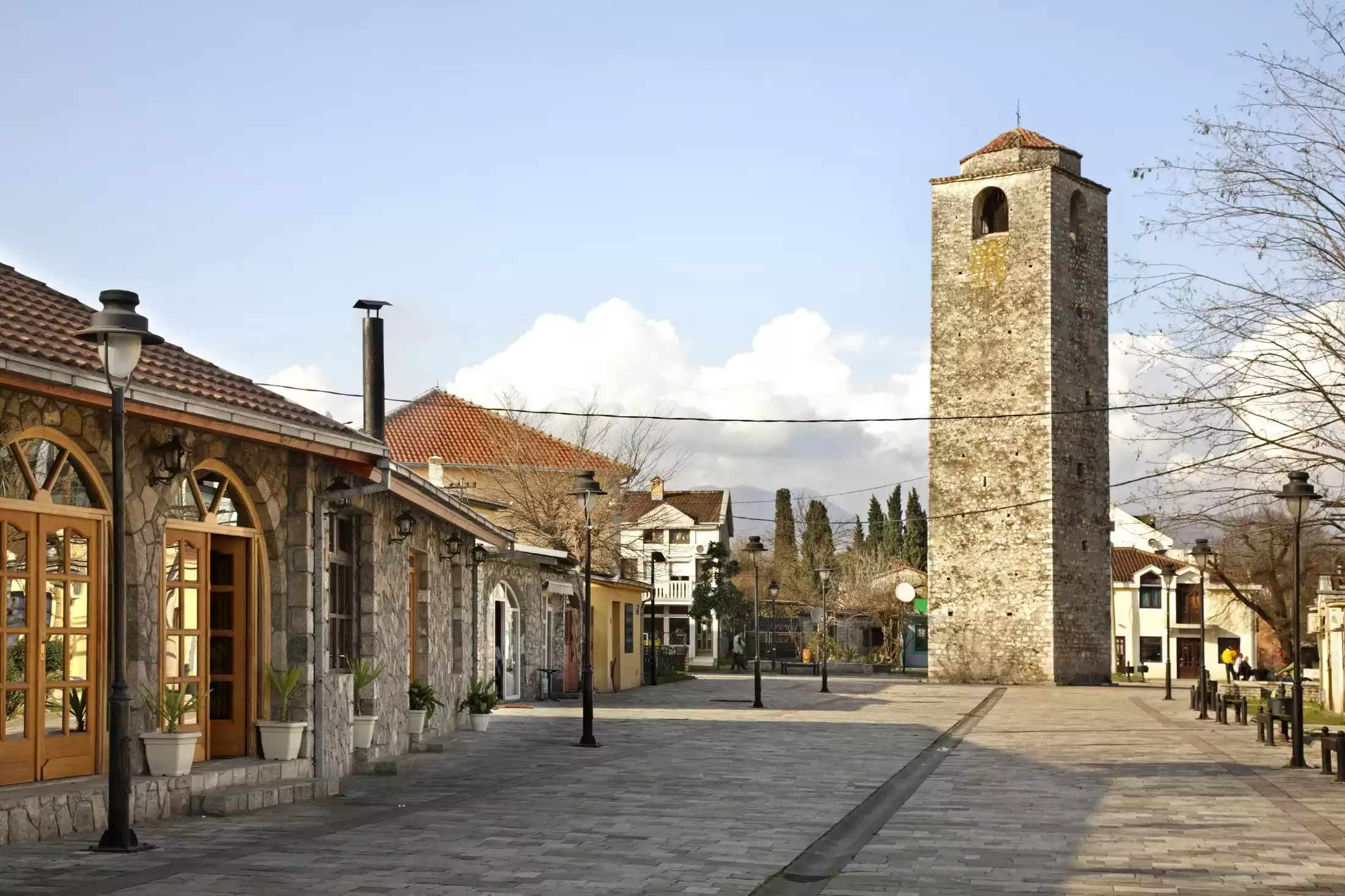 Ottoman clock tower in Podgorica, Montenegro.