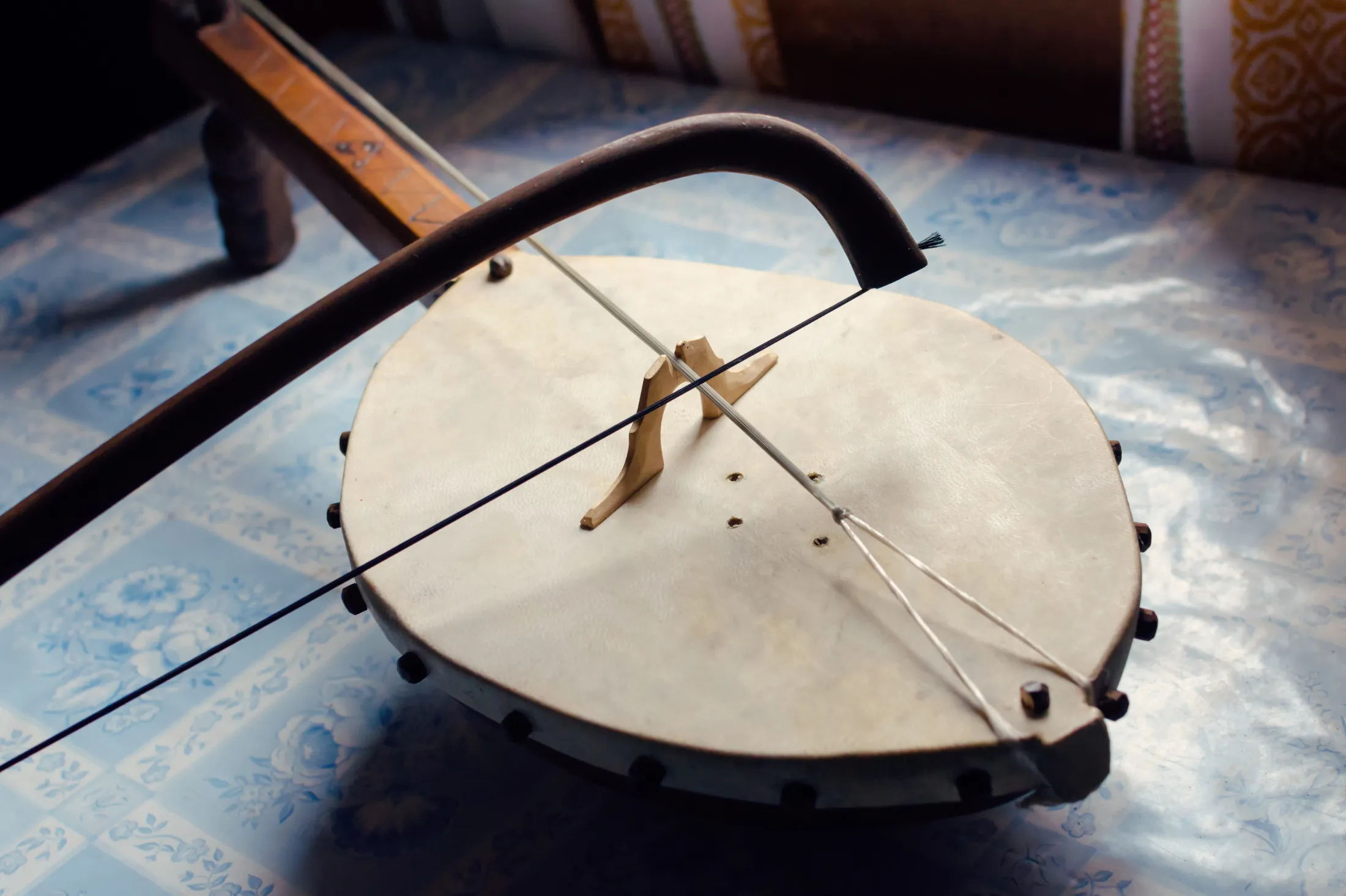 Gusle, Montenegro’s traditional one-stringed instrument.